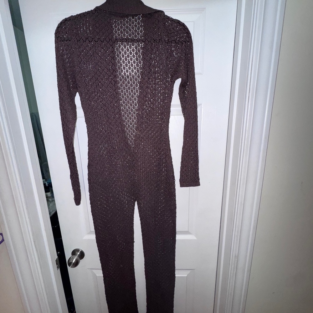 Ruve shop brown knit jumpsuit - Picture 5 of 5